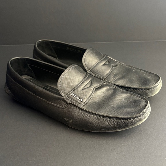 Prada Penny Loafers Black 10.5 – Worn, Still Great - Picture 1 of 11